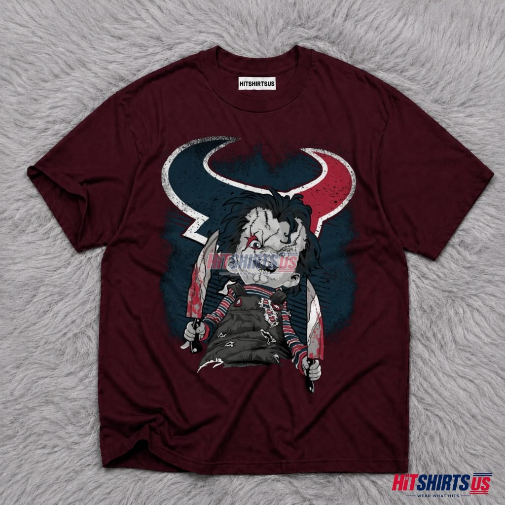 Chucky Houston Texans Horror Fan T-Shirt