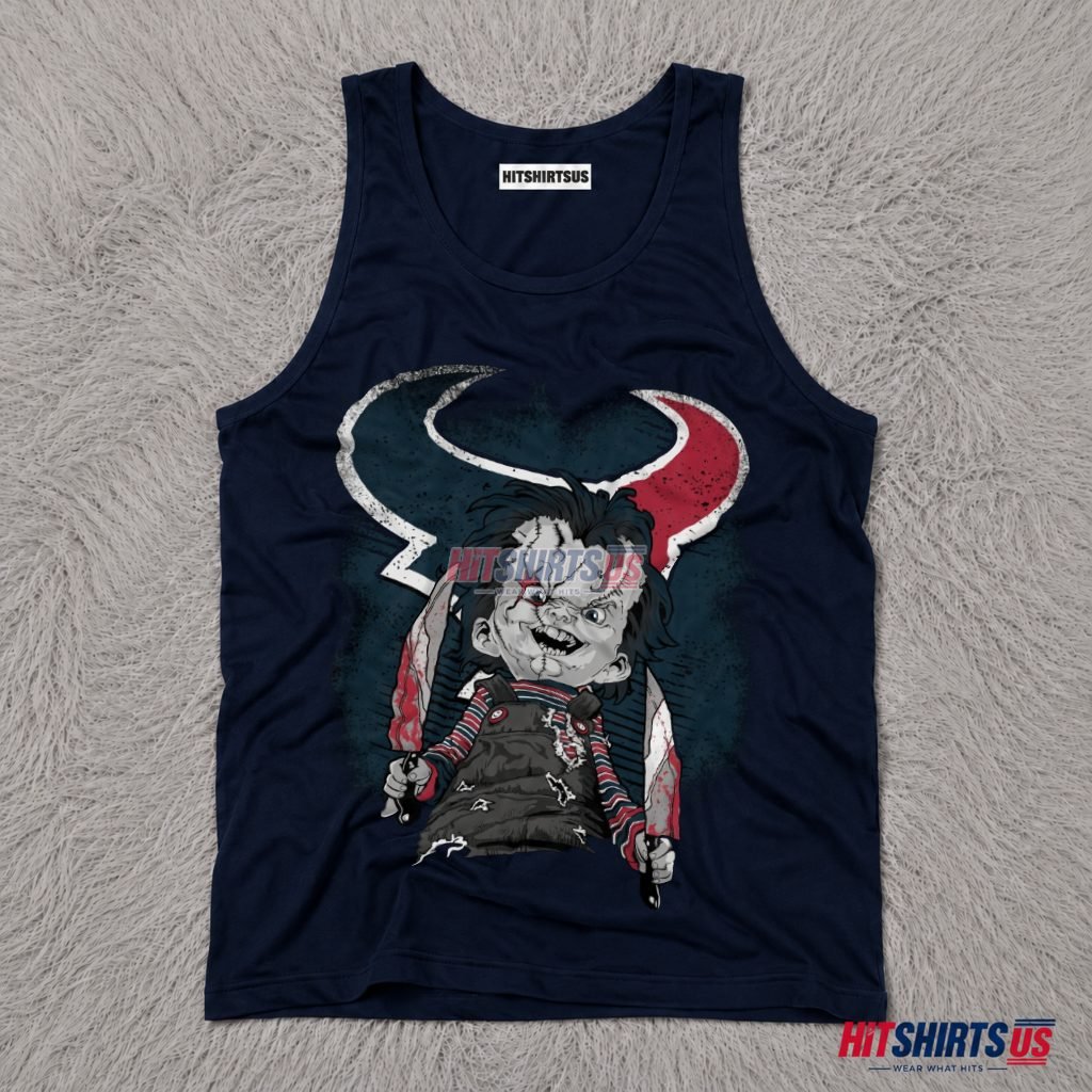 Chucky Houston Texans Horror Fan Tank Top Chucky Houston Texans Horror Fan Tank Top