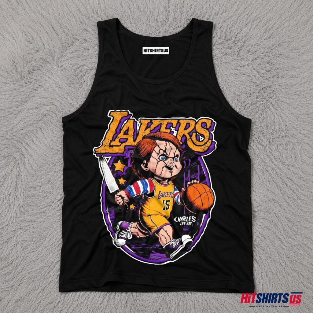 Chucky Los Angeles Lakers Horror Basketball Tank Top Chucky Los Angeles Lakers Horror Basketball Tank Top