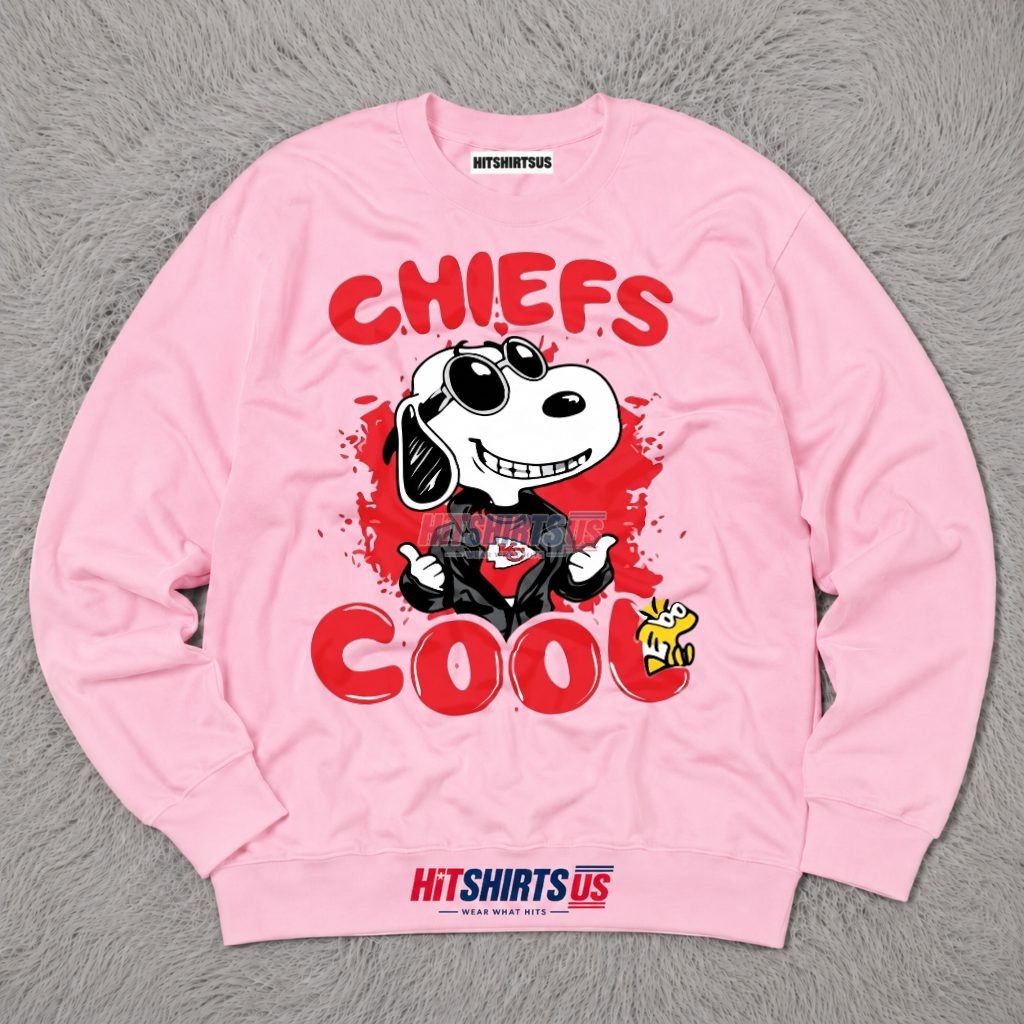 Cool Snoopy Kansas City Chiefs Joe Woodstock Long Sleeve Cool Snoopy Kansas City Chiefs Joe Woodstock Long Sleeve