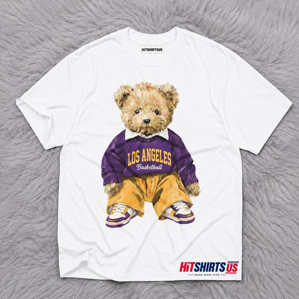 Cute Lakers Teddy Bear T-Shirt