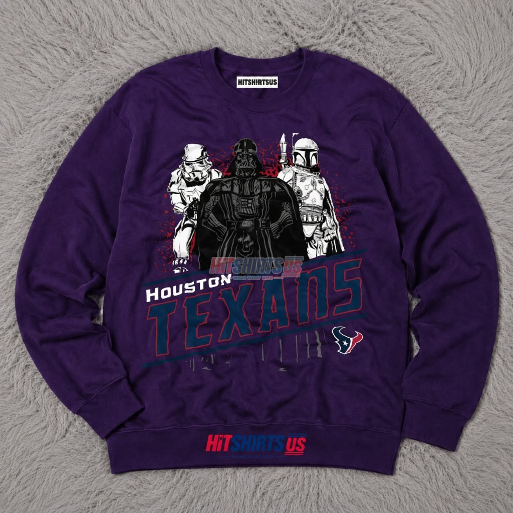 Darth Vader Houston Texans Football Long Sleeve Darth Vader Houston Texans Football Long Sleeve