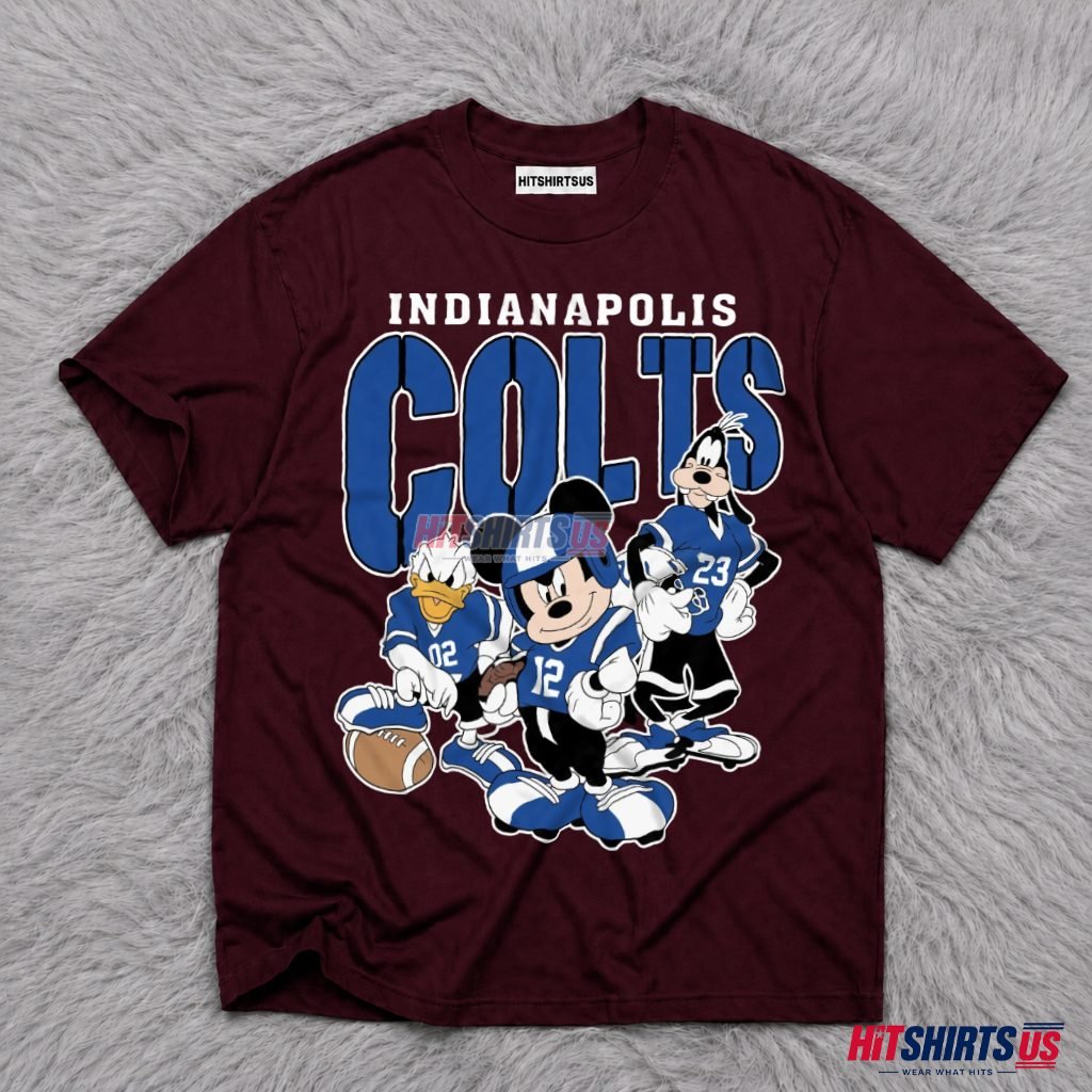 Disney Mickey Mouse Donald Duck Goofy Indianapolis Colts T-Shirt