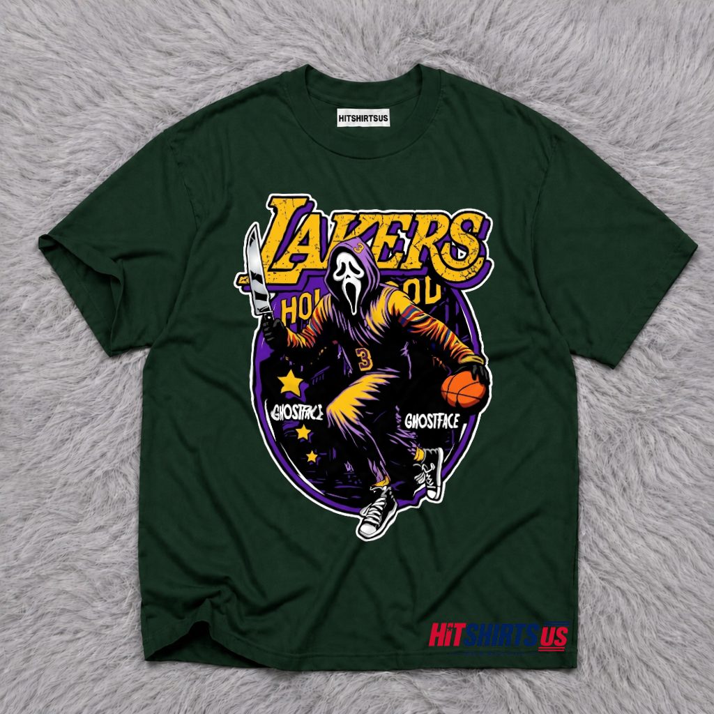 Ghostface Los Angeles Lakers Scary T-Shirt