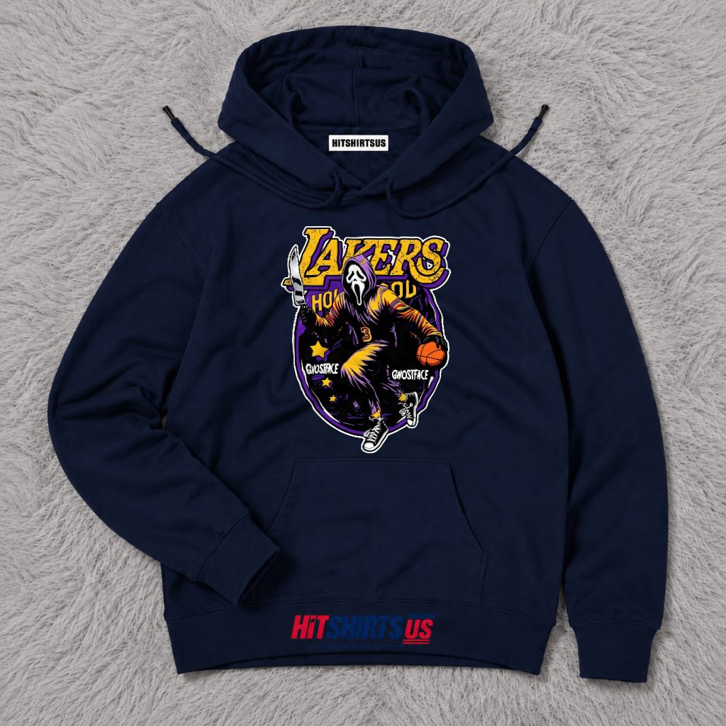 Ghostface Los Angeles Lakers Scary Hoodie Ghostface Los Angeles Lakers Scary Hoodie