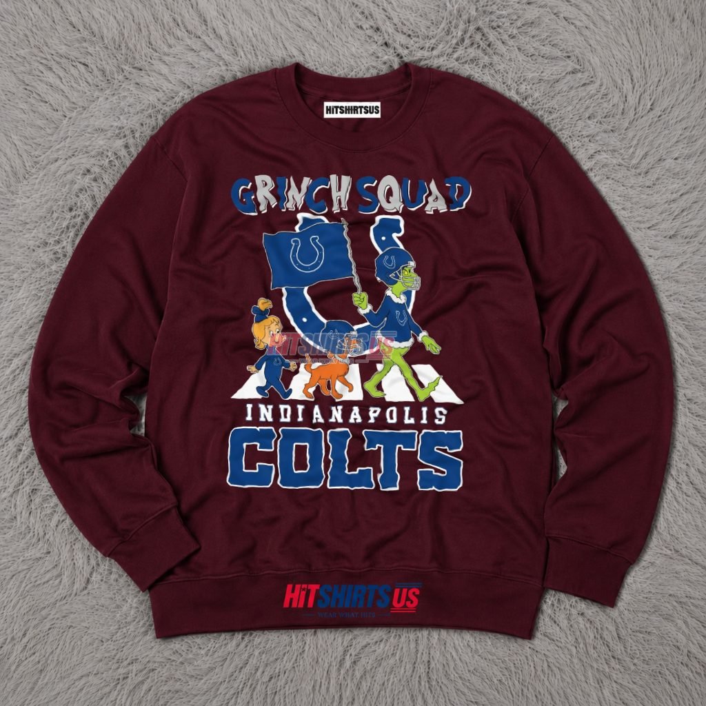 Grinch Squad Abbey Road Indianapolis Colts Long Sleeve Grinch Squad Abbey Road Indianapolis Colts Long Sleeve