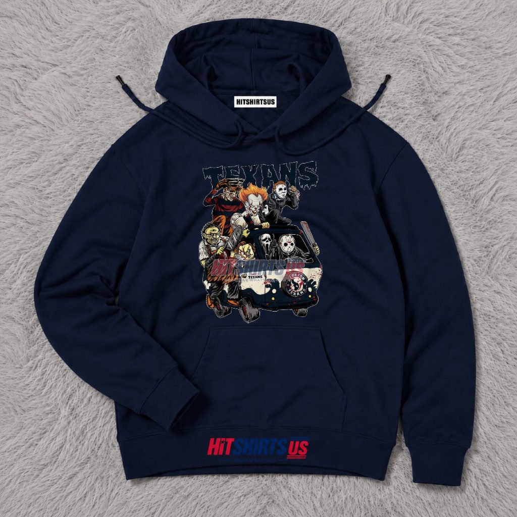 Houston Texans Horror Characters Mystery Machine Hoodie Houston Texans Horror Characters Mystery Machine Hoodie