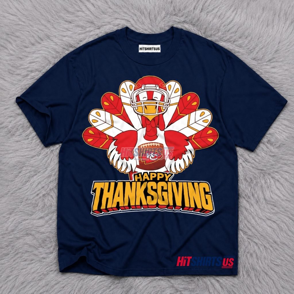Kansas City Chiefsgiving Turkey Thanksgiving Football T-Shirt