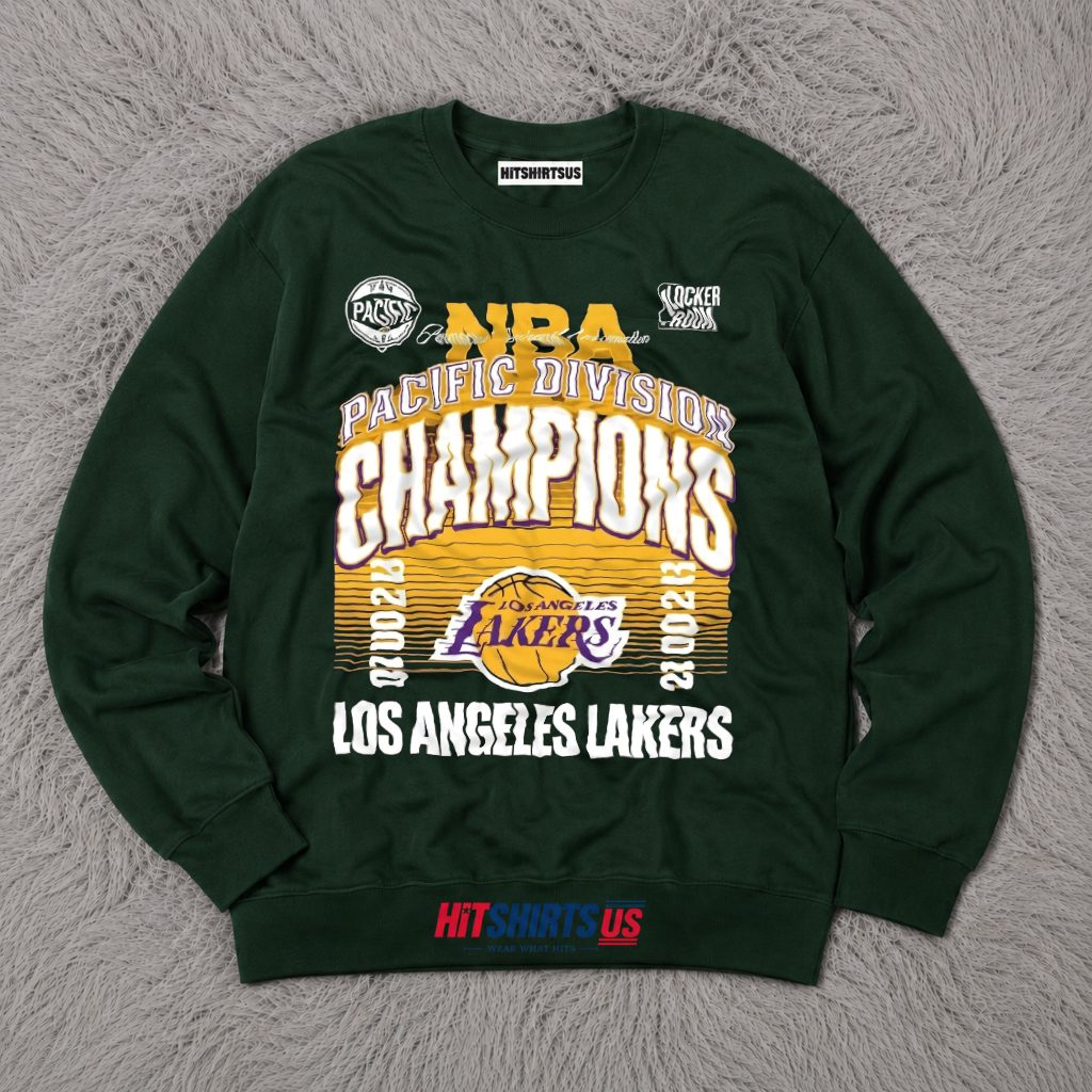 Lakers 2026 NBA Pacific Division Champions Locker Room Long Sleeve Lakers 2026 NBA Pacific Division Champions Locker Room Long Sleeve