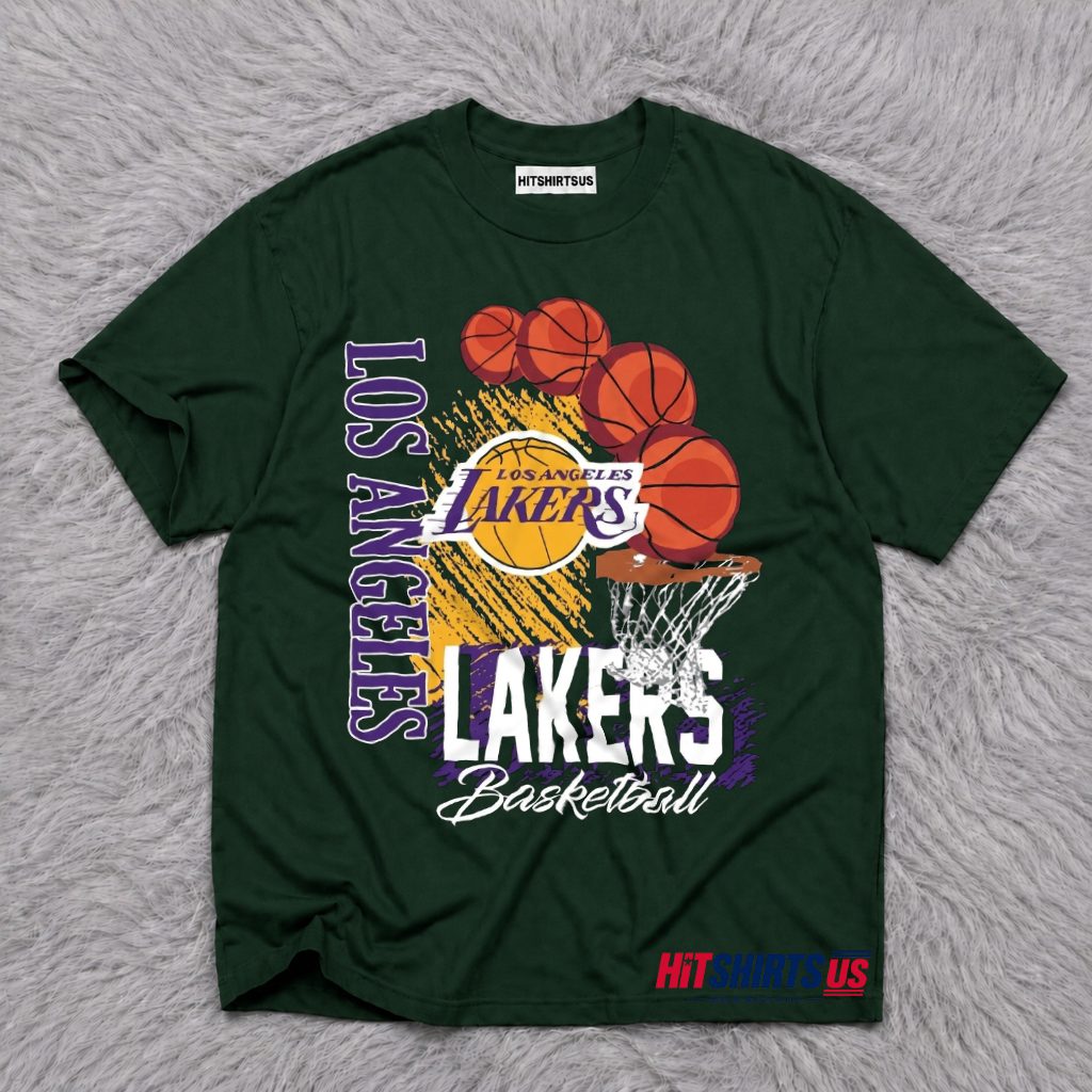 Los Angeles Lakers Christmas String Lights Holiday Shirt
