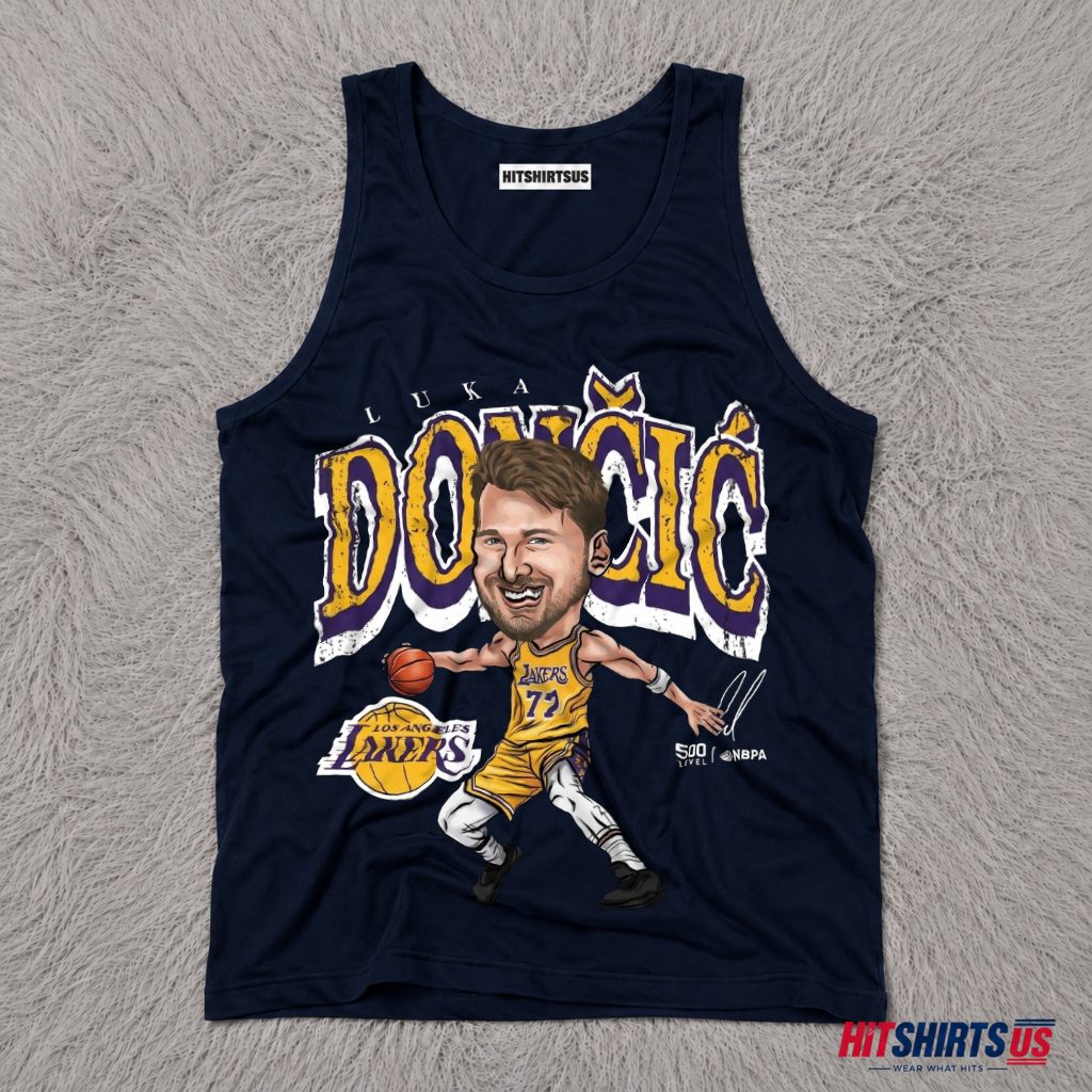 Luka Doncic Los Angeles Lakers Cartoon Tank Top Luka Doncic Los Angeles Lakers Cartoon Tank Top