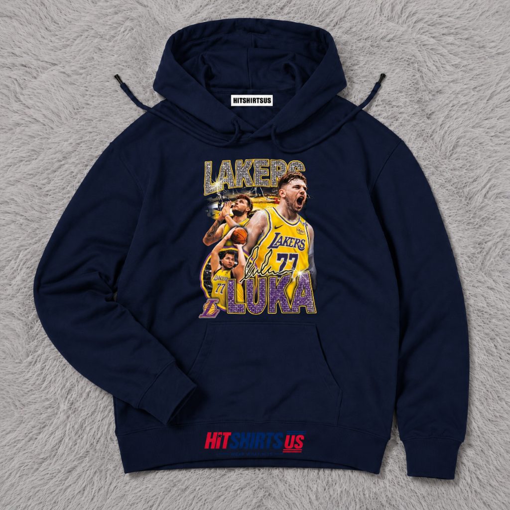 Luka Doncic Los Angeles Lakers Rhinestone Bling Hoodie Luka Doncic Los Angeles Lakers Rhinestone Bling Hoodie