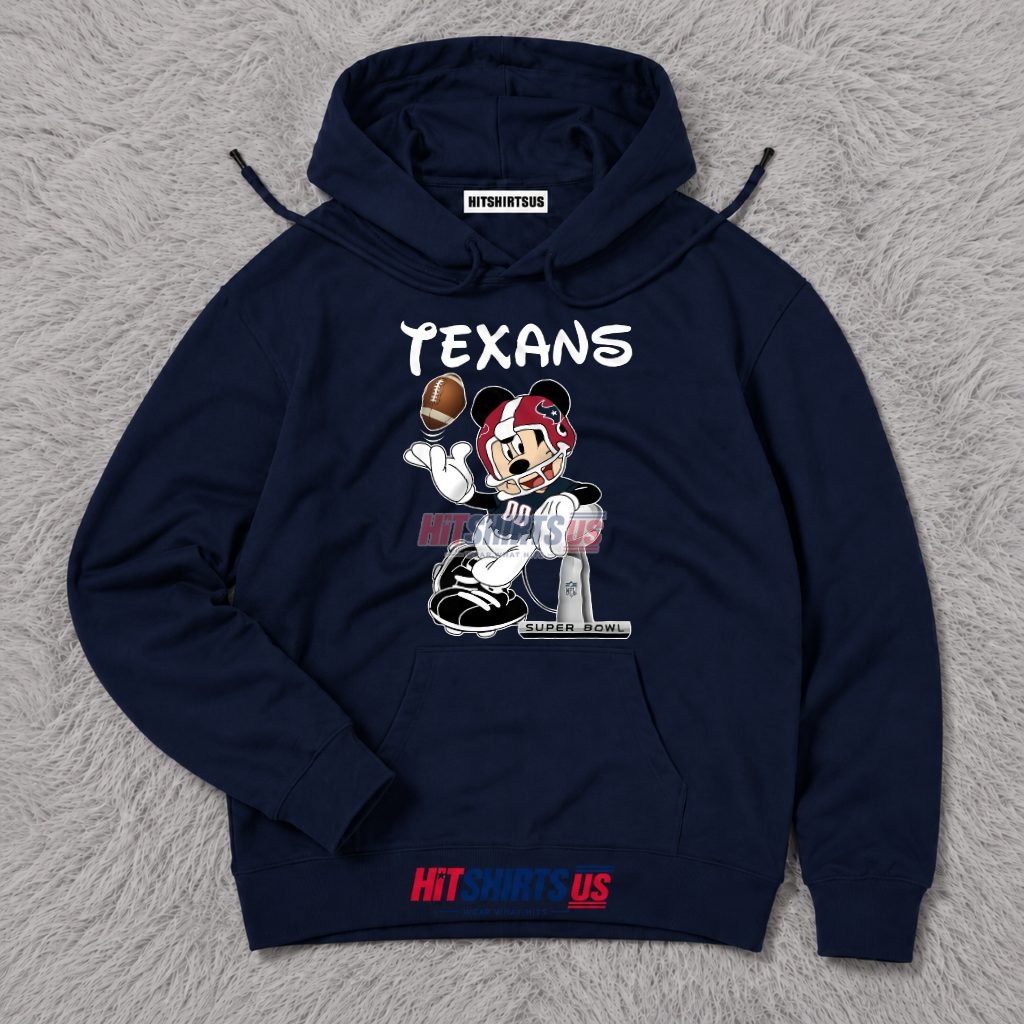 Mickey Mouse Houston Texans Super Bowl Fan Hoodie Mickey Mouse Houston Texans Super Bowl Fan Hoodie