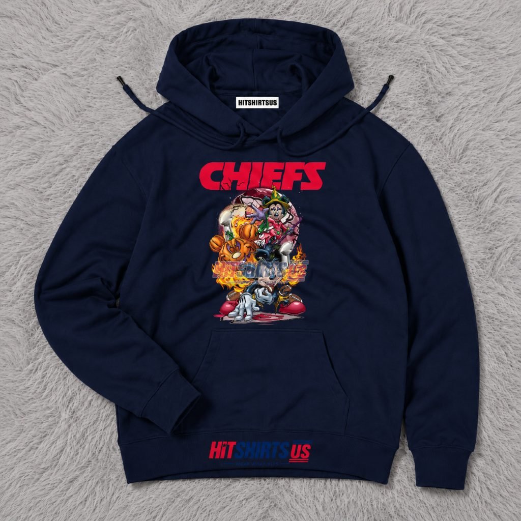 Mickey Mouse Kansas City Chiefs Halloween Fire Hoodie Mickey Mouse Kansas City Chiefs Halloween Fire Hoodie