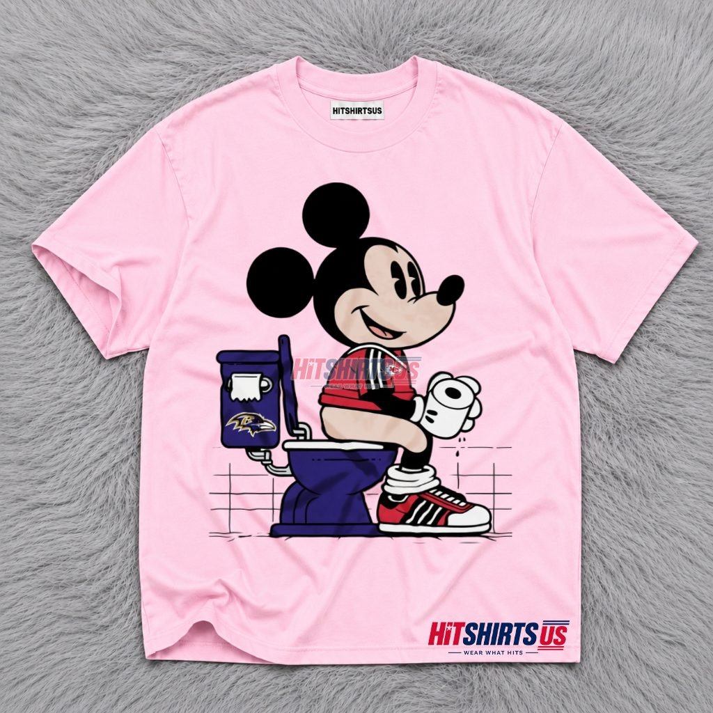 Mickey Mouse Kansas City Chiefs Trolling Ravens T-Shirt