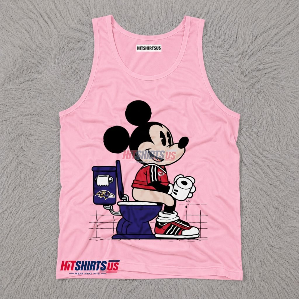 Mickey Mouse Kansas City Chiefs Trolling Ravens Tank Top Mickey Mouse Kansas City Chiefs Trolling Ravens Tank Top