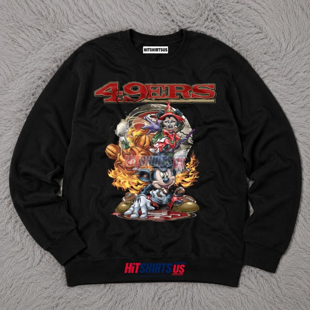 Mickey Mouse San Francisco 49Ers Halloween Long Sleeve Mickey Mouse San Francisco 49Ers Halloween Long Sleeve