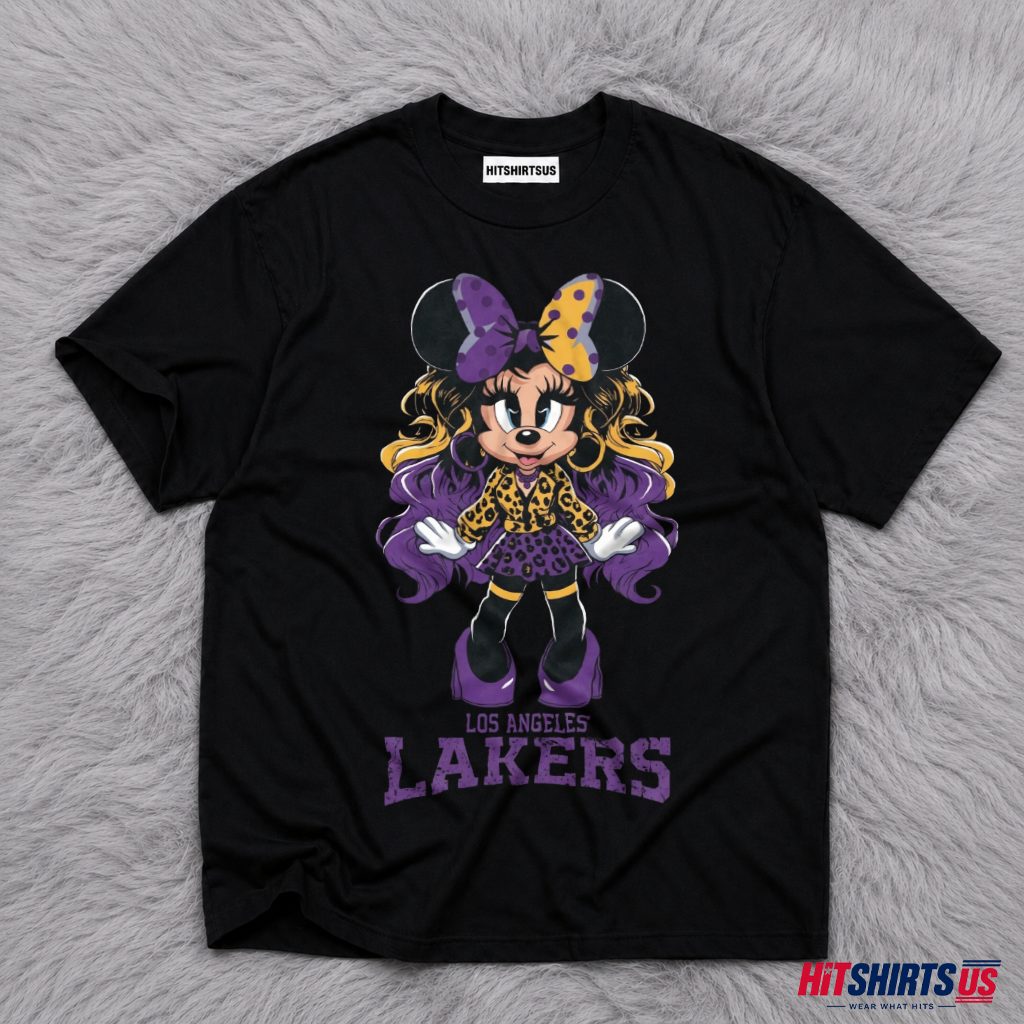 Minnie Mouse Los Angeles Lakers Purple Gold T-Shirt