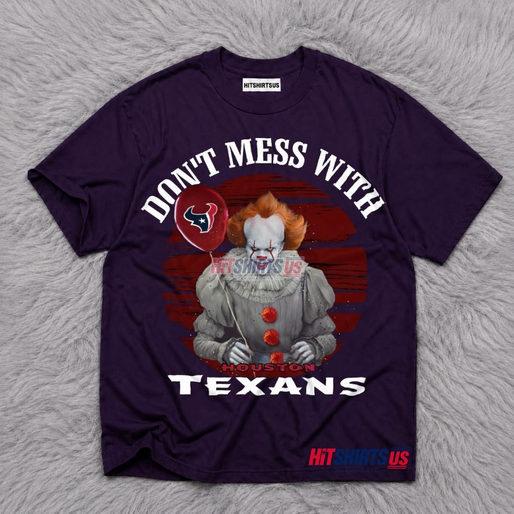 Pennywise Houston Texans Don't Mess With Halloween T-Shirt