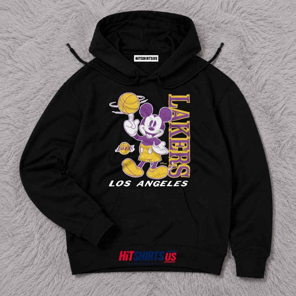 Retro Mickey Los Angeles Lakers Hoodie Retro Mickey Los Angeles Lakers Hoodie