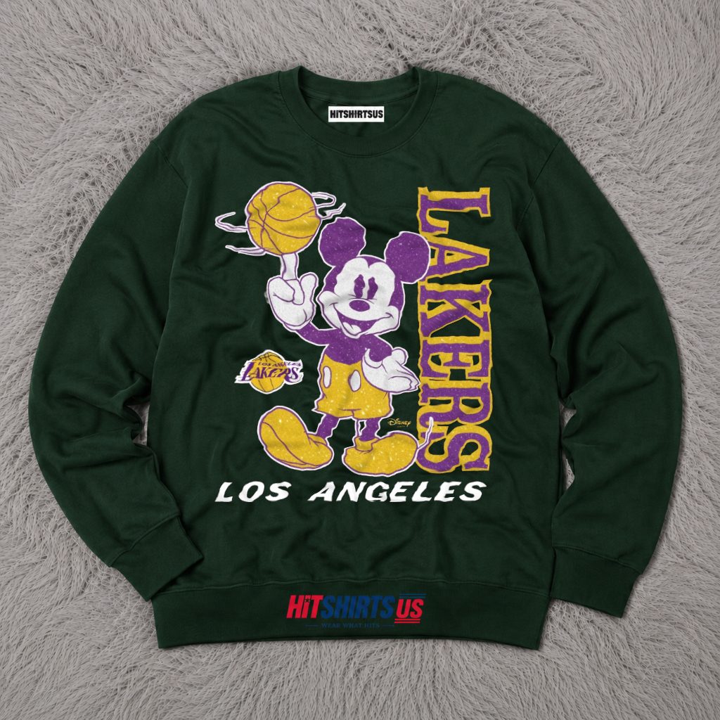 Retro Mickey Los Angeles Lakers Long Sleeve Retro Mickey Los Angeles Lakers Long Sleeve