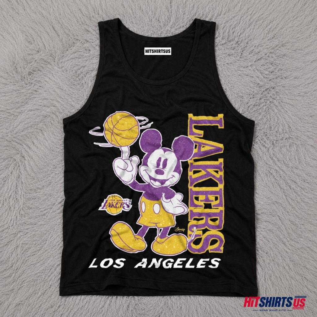 Retro Mickey Los Angeles Lakers Tank Top Retro Mickey Los Angeles Lakers Tank Top