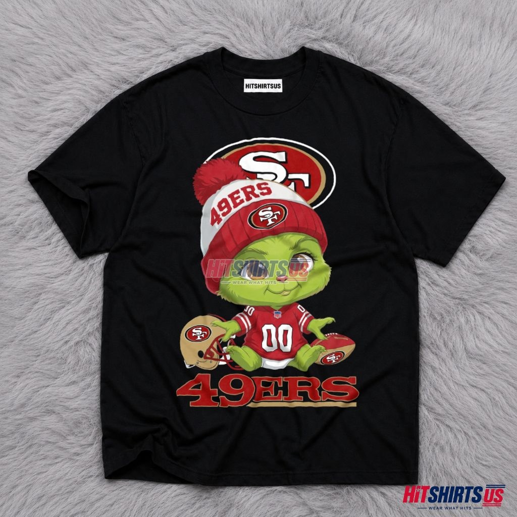 San Francisco 49Ers Baby Grinch Football Jersey T-Shirt