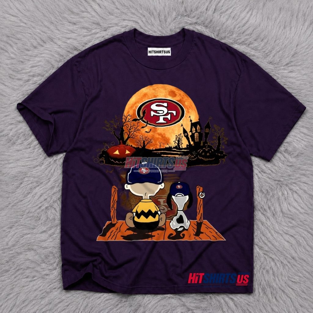 San Francisco 49Ers Charlie Brown Snoopy Halloween T-Shirt