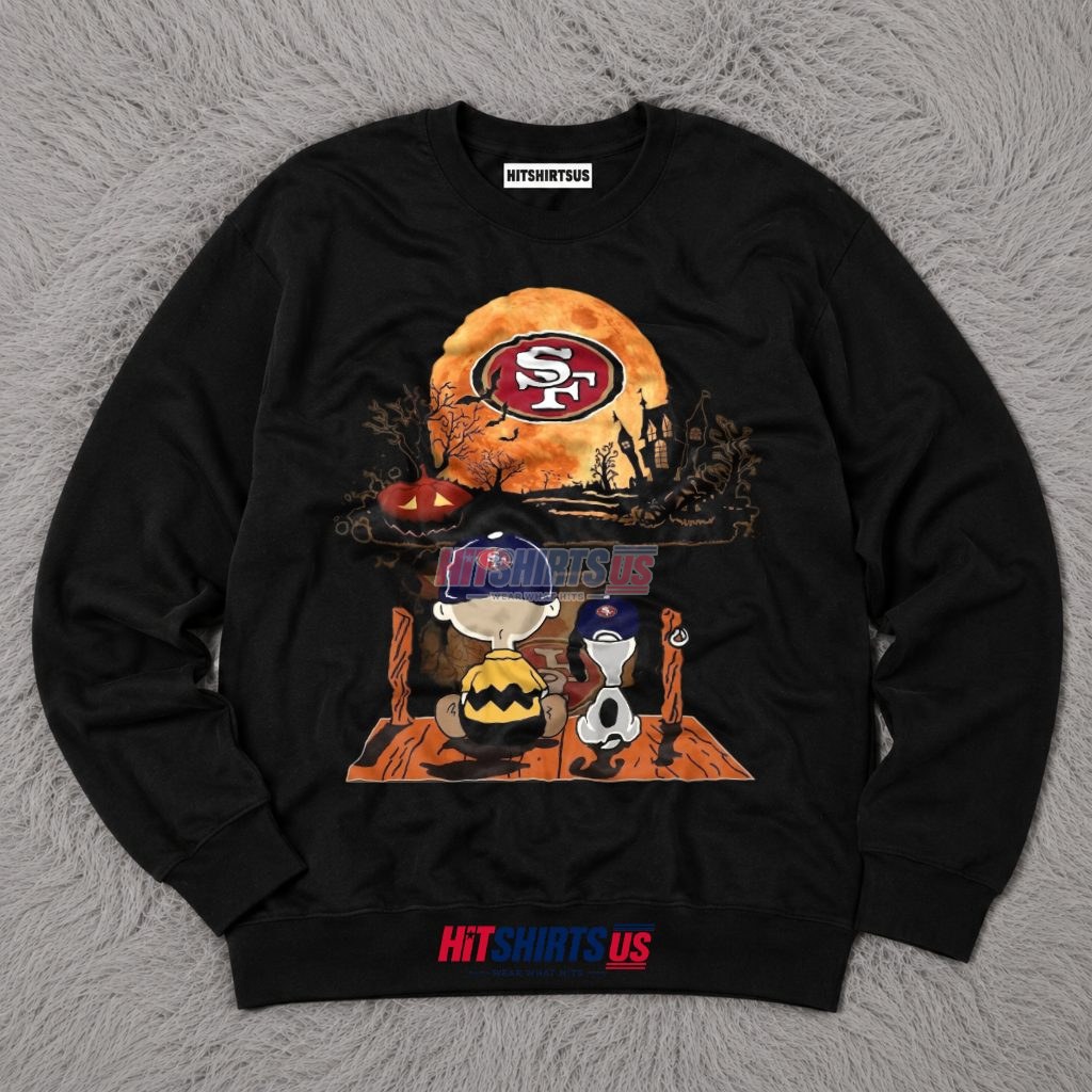 San Francisco 49Ers Charlie Brown Snoopy Halloween Long Sleeve San Francisco 49Ers Charlie Brown Snoopy Halloween Long Sleeve