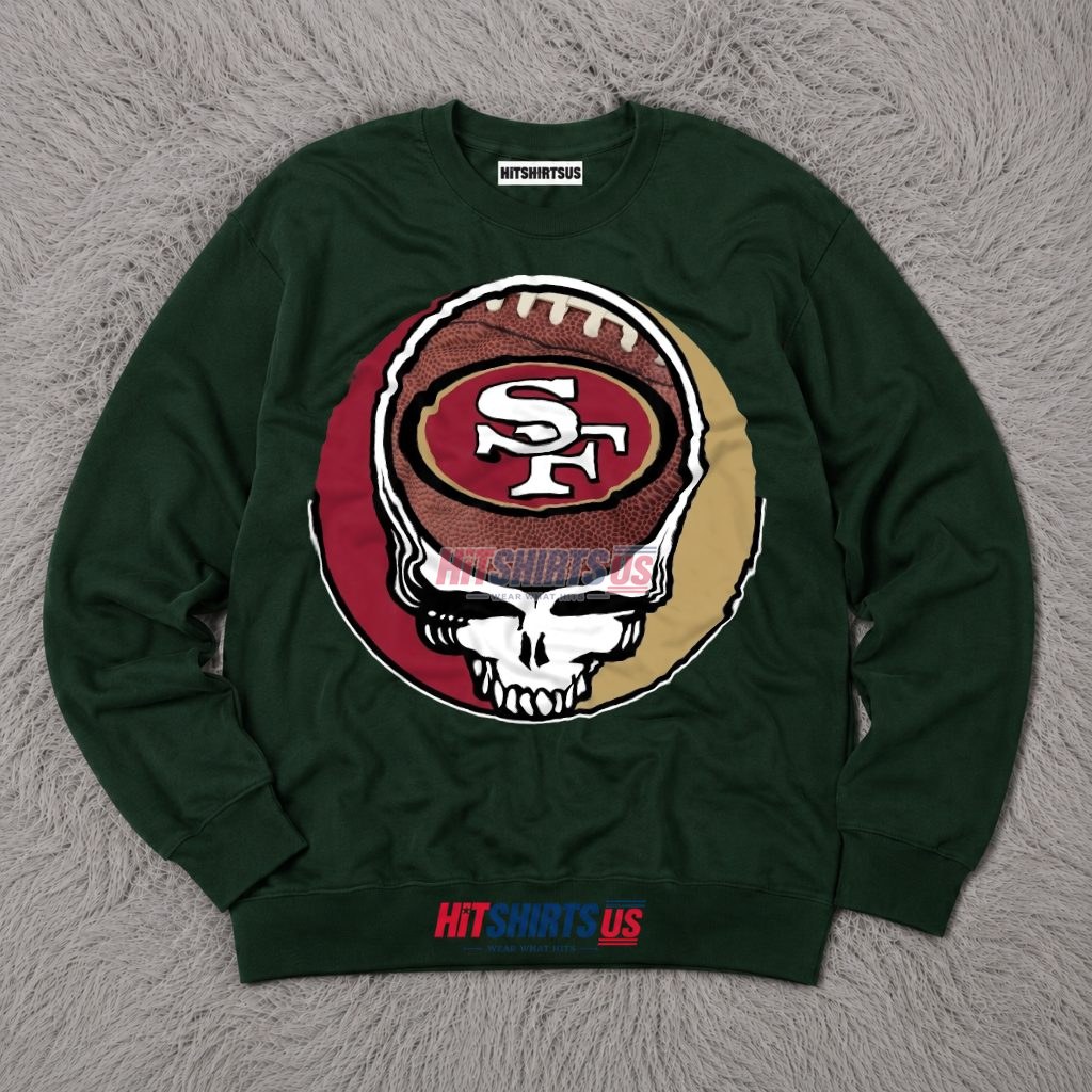 San Francisco 49Ers Grateful Dead Skull Long Sleeve San Francisco 49Ers Grateful Dead Skull Long Sleeve