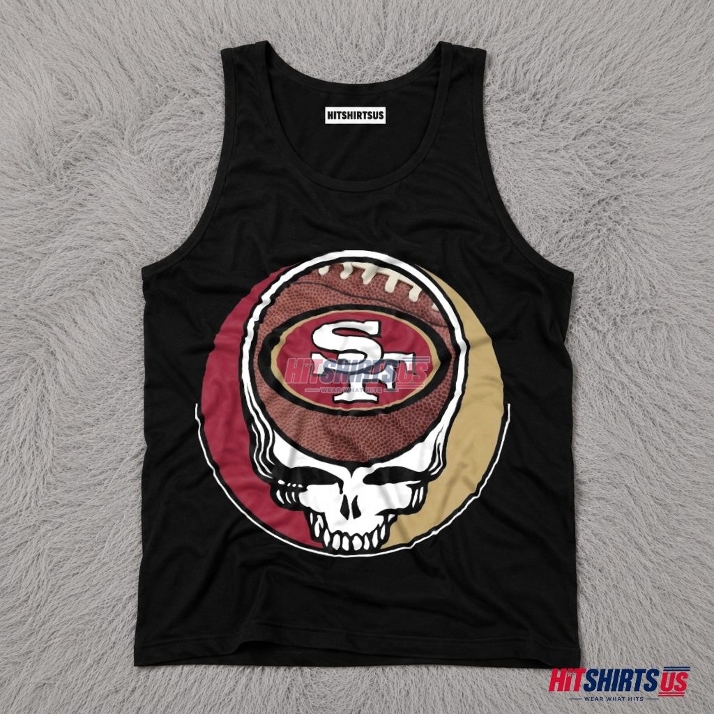 San Francisco 49Ers Grateful Dead Skull Tank Top San Francisco 49Ers Grateful Dead Skull Tank Top