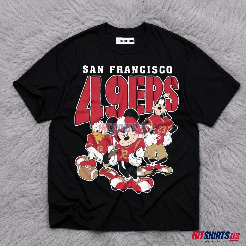San Francisco 49Ers Mickey Donald Goofy T-Shirt