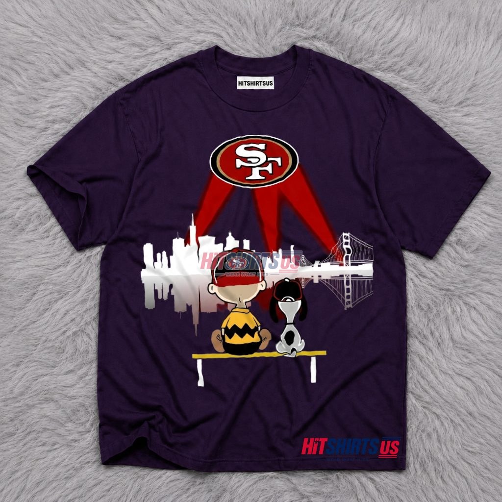 San Francisco 49Ers Peanuts City Skyline T-Shirt