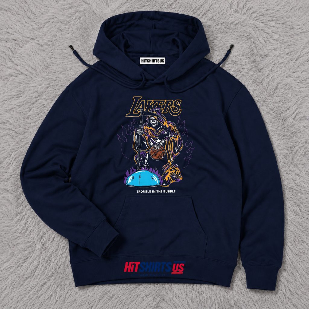 Skeleton Horror Los Angeles Lakers Hoodie Skeleton Horror Los Angeles Lakers Hoodie