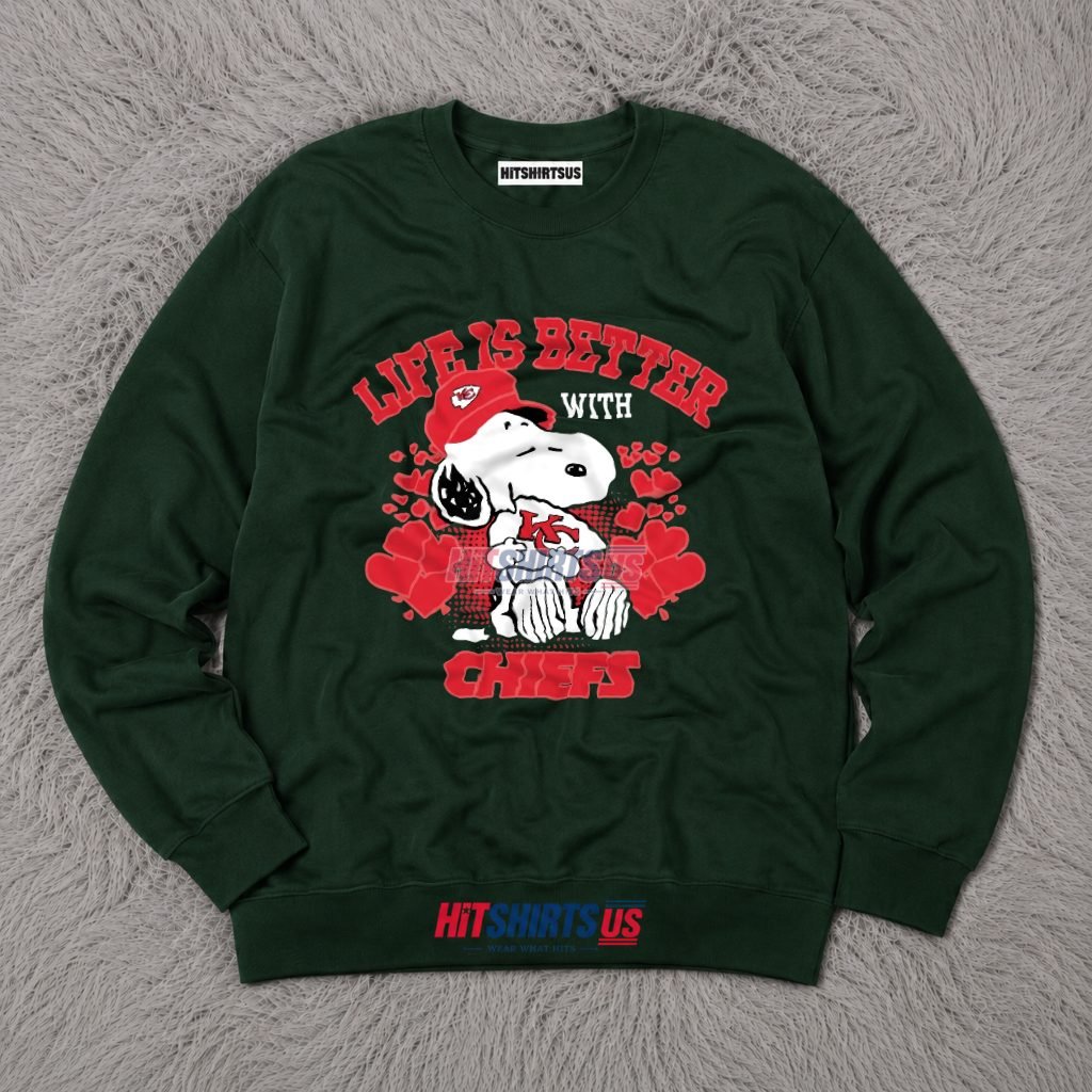 Snoopy Life Is Better With Kansas City Chiefs Long Sleeve Snoopy Life Is Better With Kansas City Chiefs Long Sleeve